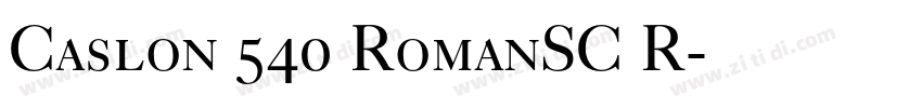 Caslon 540 RomanSC R字体转换